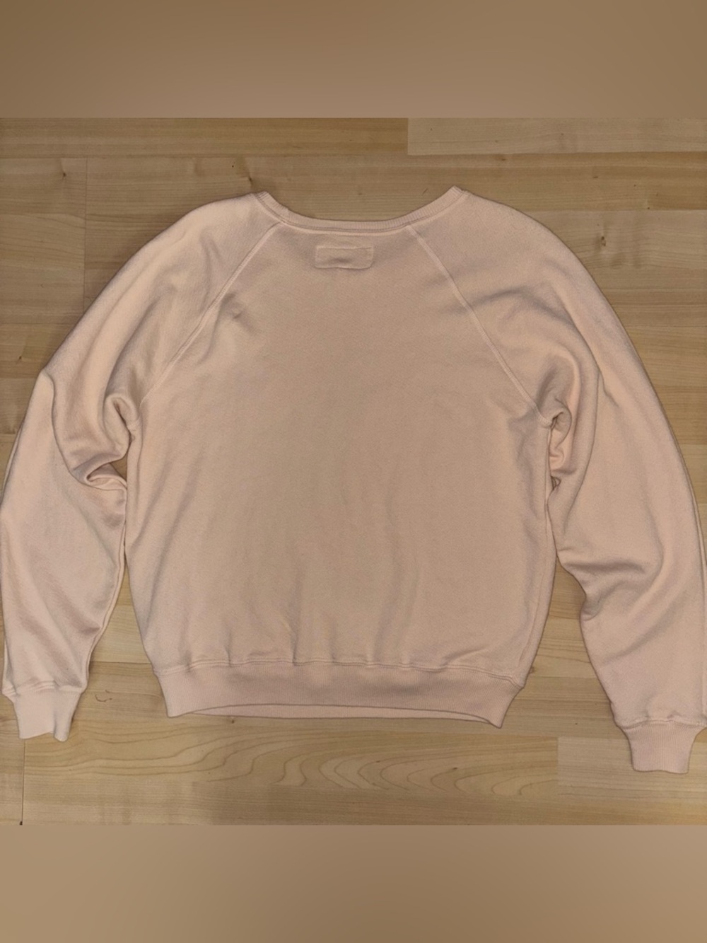 The Great Shrunken Graphic Heart Sweatshirt Sz 1(Small) Whisper Pink 100% Cotton - Picture 6 of 11